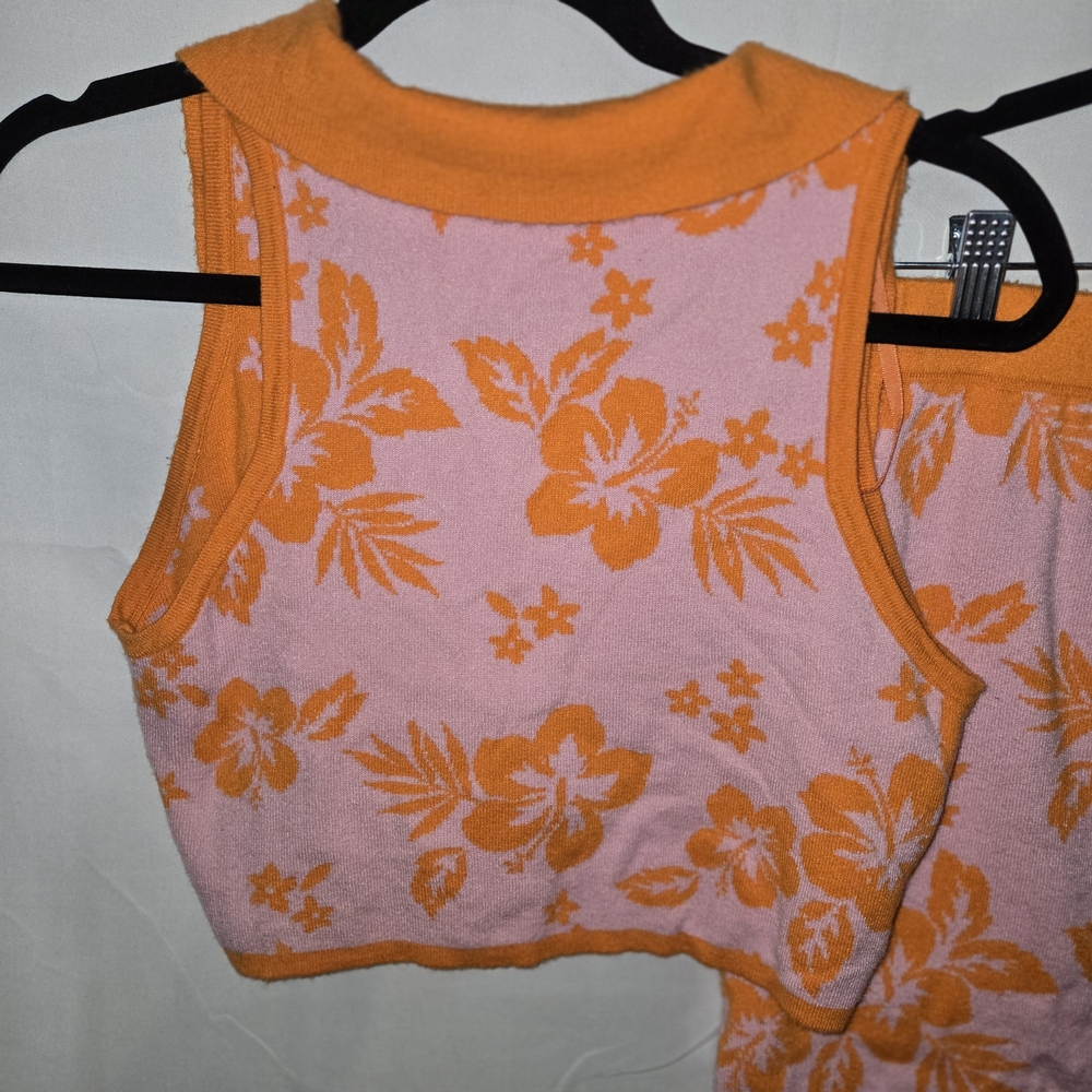 Wild Fable Orange Floral Knit Set - Picture 9 of 10
